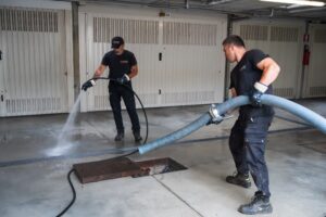 Lavaggio ad alta pressione rete fognaria